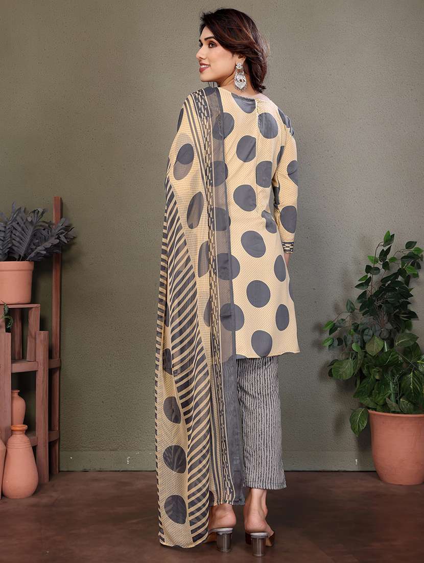 women printed unstitched suit set - 22075594 -  Standard Image - 3