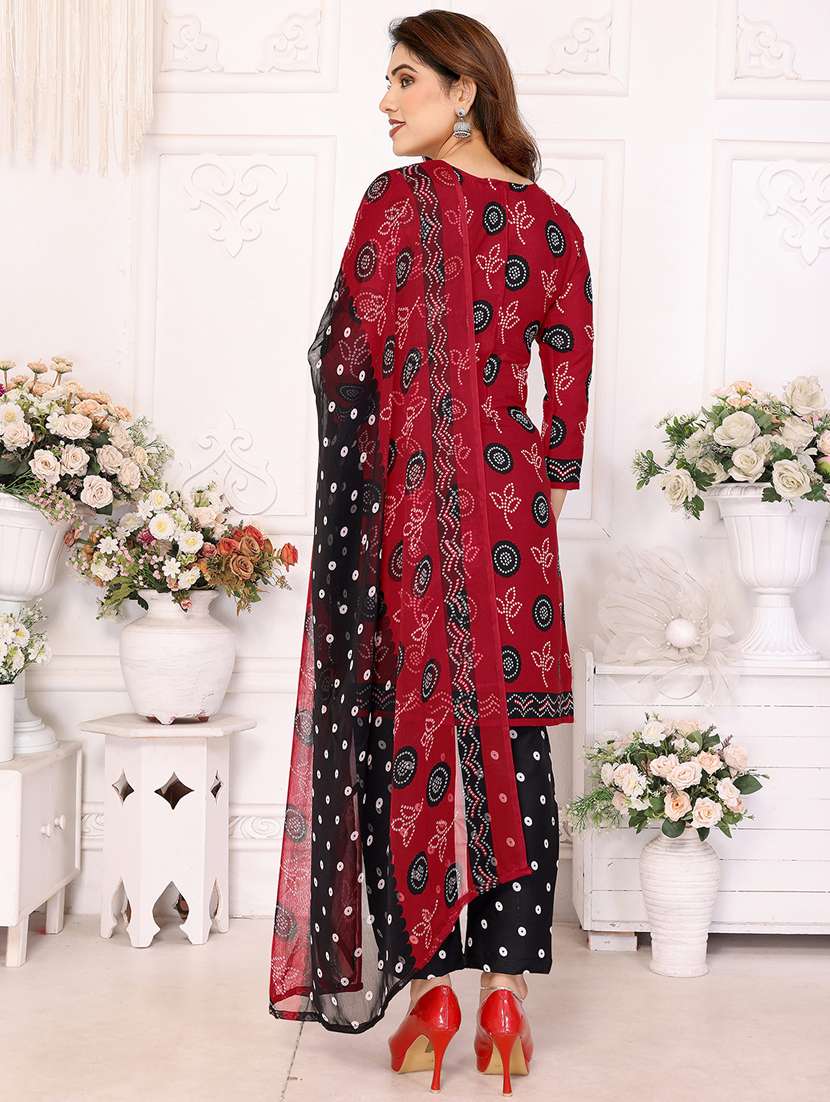 women printed unstitched suit set - 22075611 -  Standard Image - 3