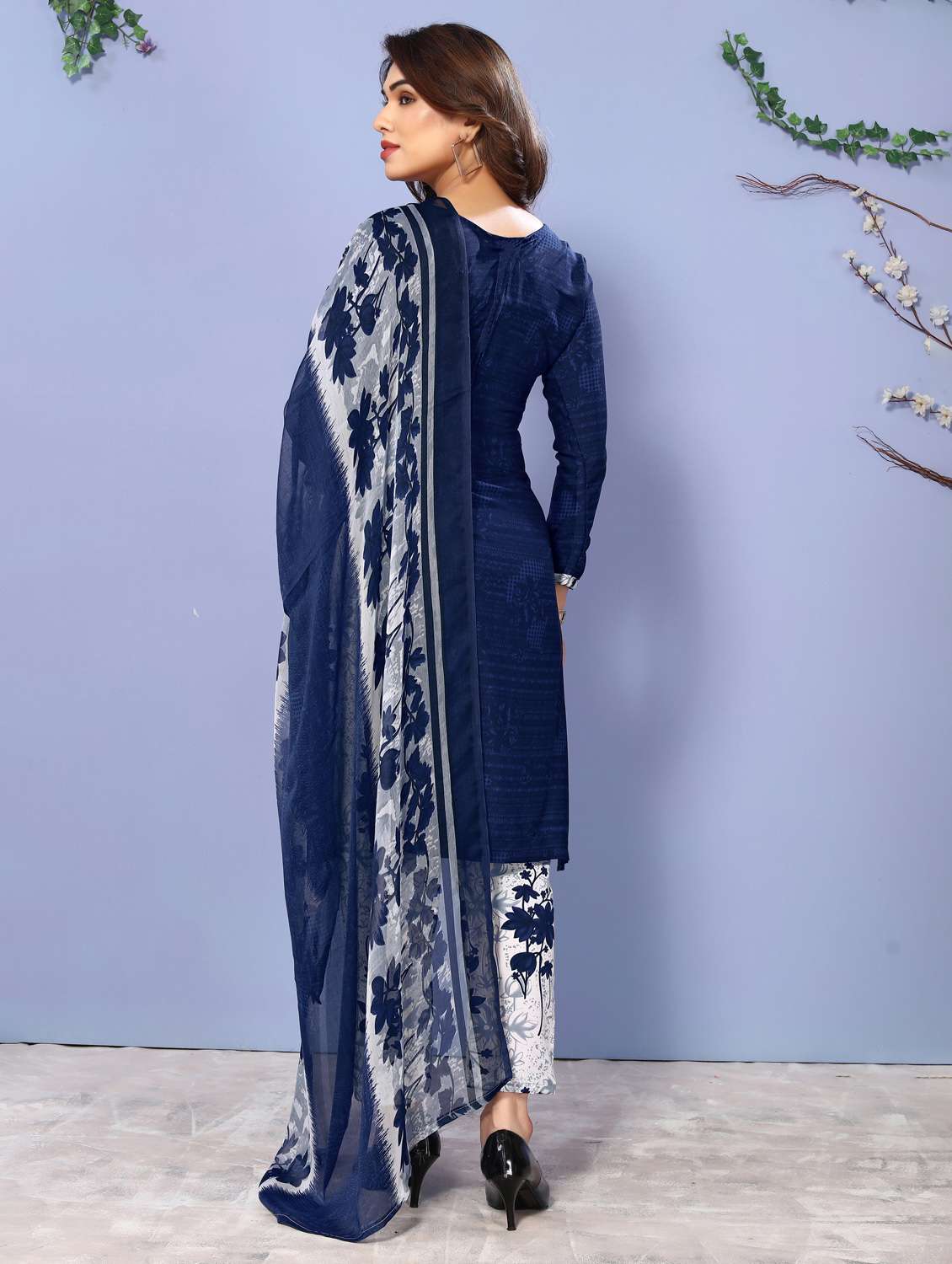 women printed unstitched suit set - 22075619 -  Standard Image - 3