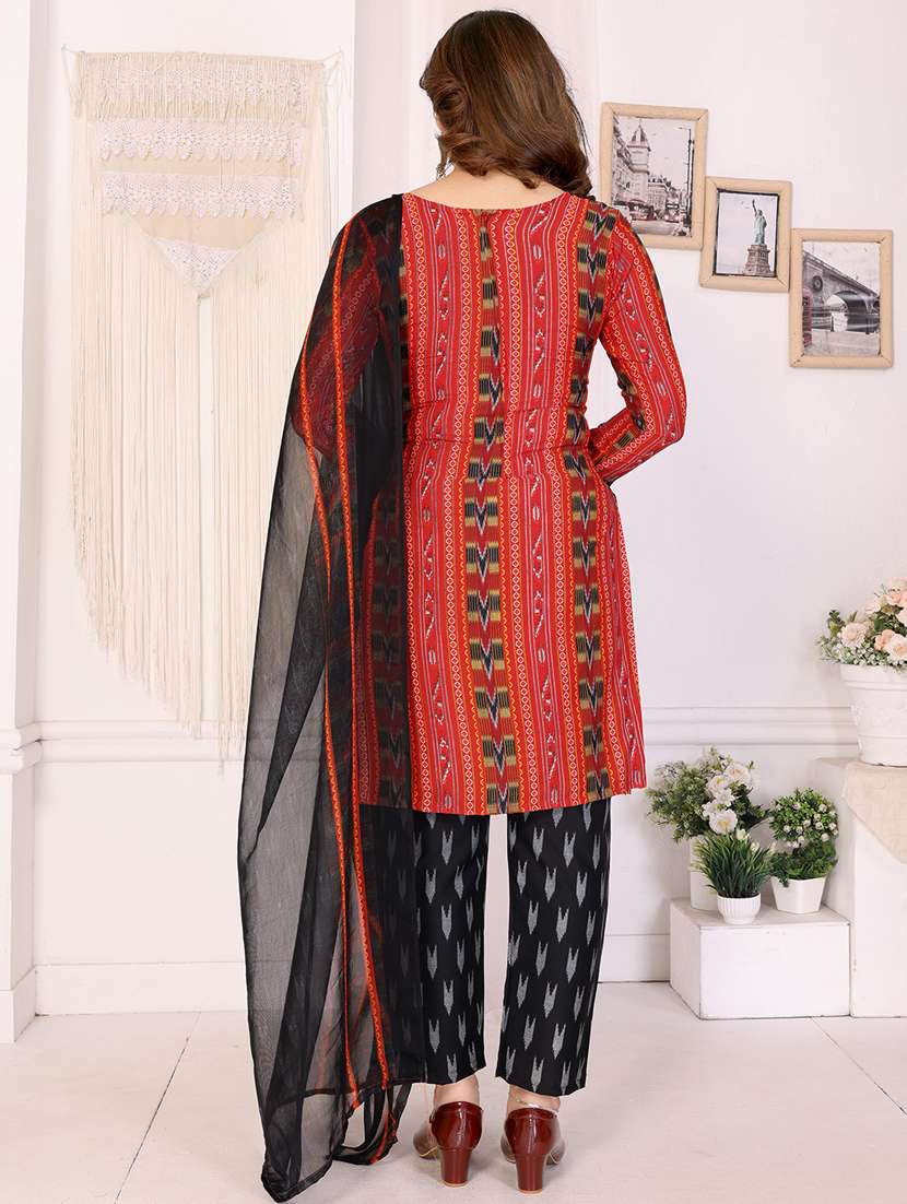 women printed unstitched suit set - 22075625 -  Standard Image - 3