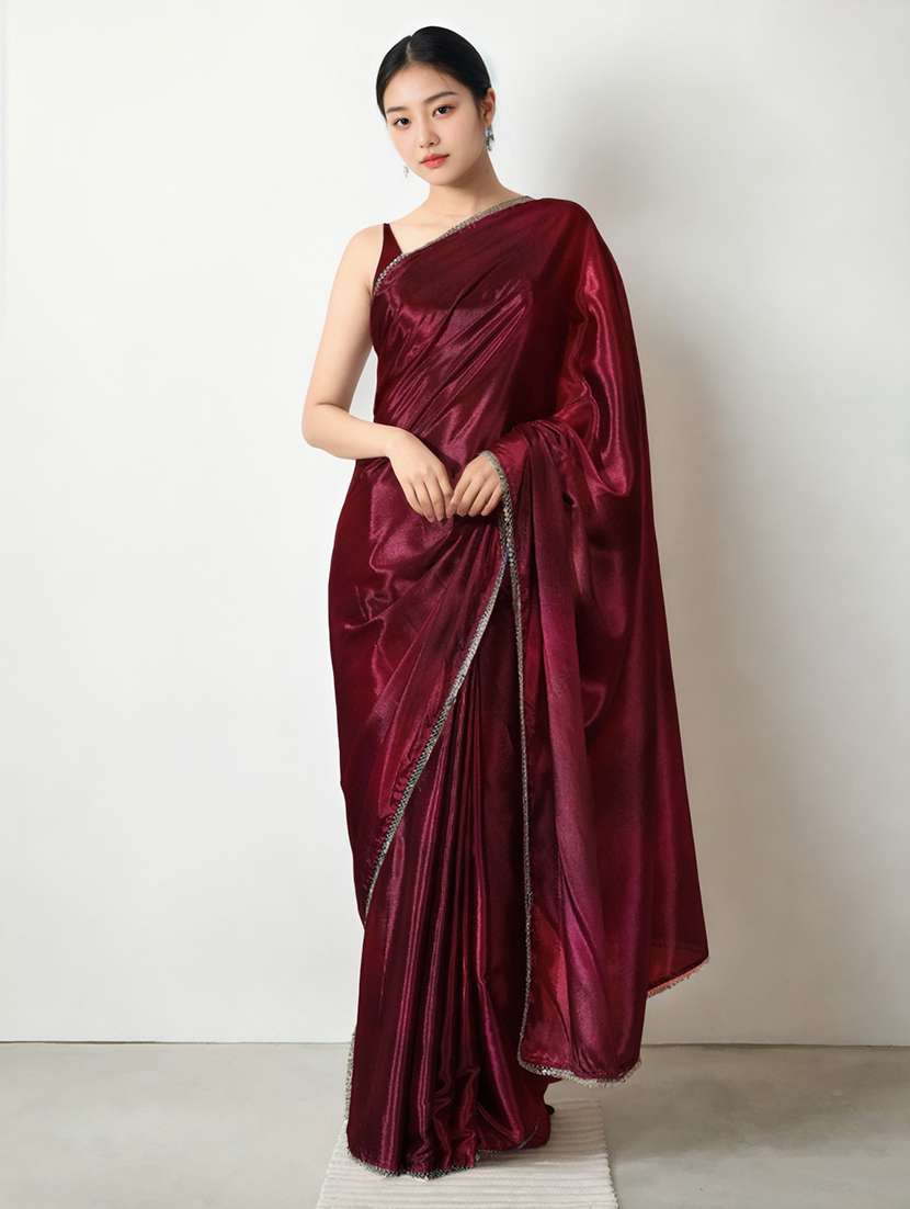 women printed casual wear saree with blouse