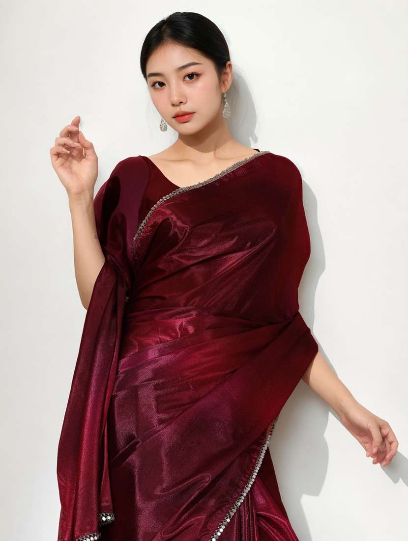 women printed casual wear saree with blouse - 22076099 - Standard Image - 3