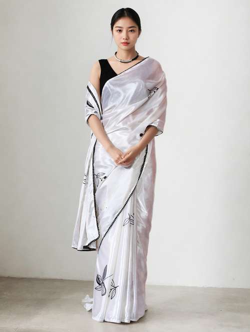 women printed casual wear saree with blouse - 22076101 - Standard Image - 0