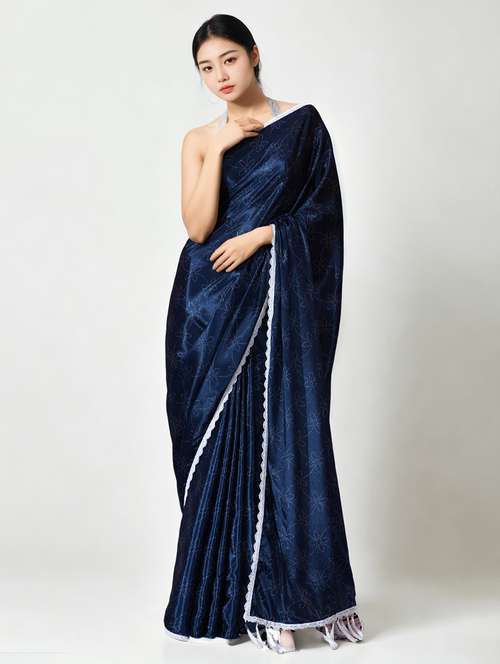 women printed casual wear saree with blouse - 22076103 -  Standard Image - 0