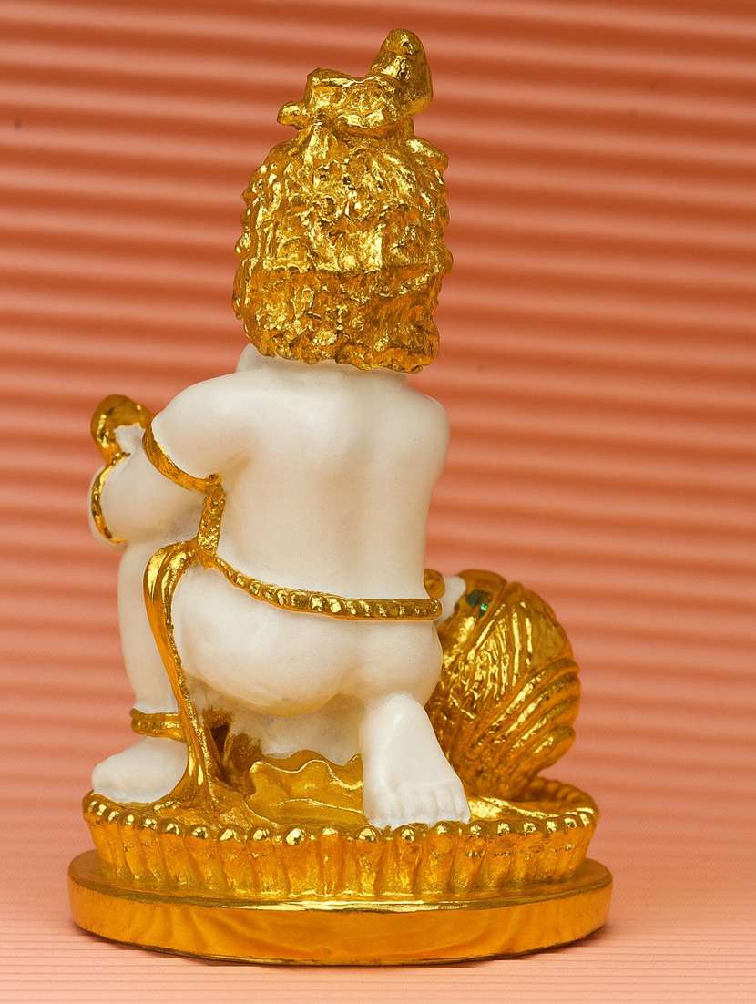 polyresin golden white laddu gopal showpiece - 22076128 - Standard Image - 3