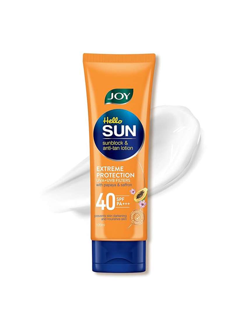 joy hello sun sunblock & anti tan lotion spf40 120ml