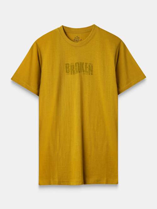 men chest print short sleeve regular fit t-shirt - 22076320 -  Standard Image - 0