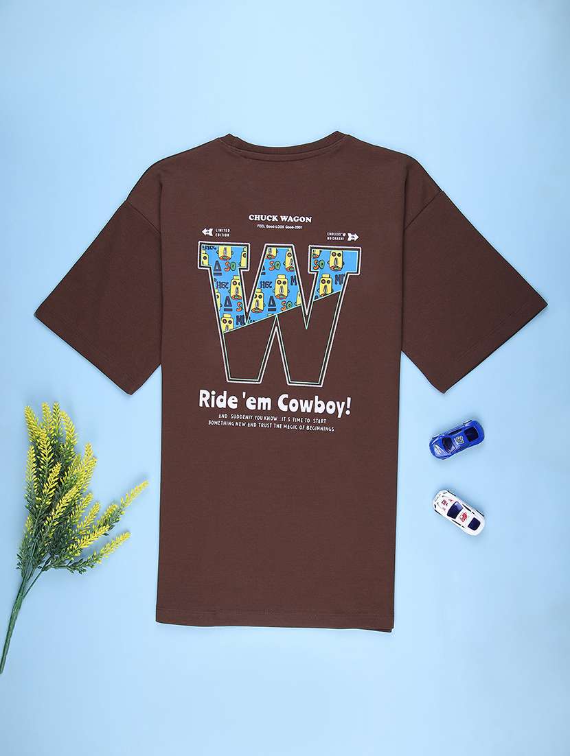 boys printed short sleeve regular fit t-shirt