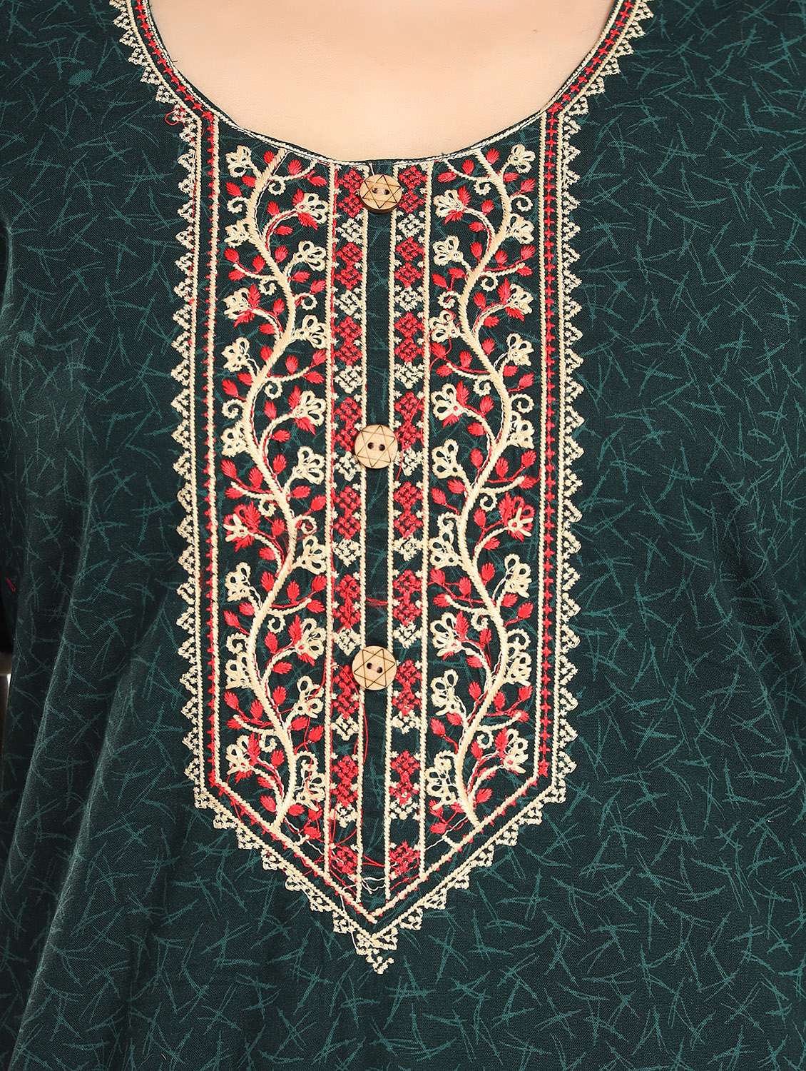 women printed short sleeve nighty - 22076346 -  Standard Image - 5