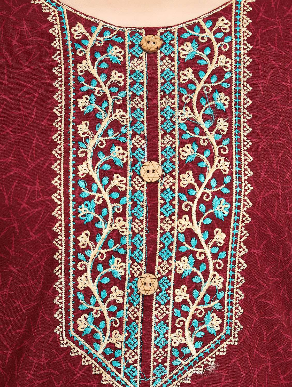 women printed short sleeve nighty - 22076347 -  Standard Image - 5