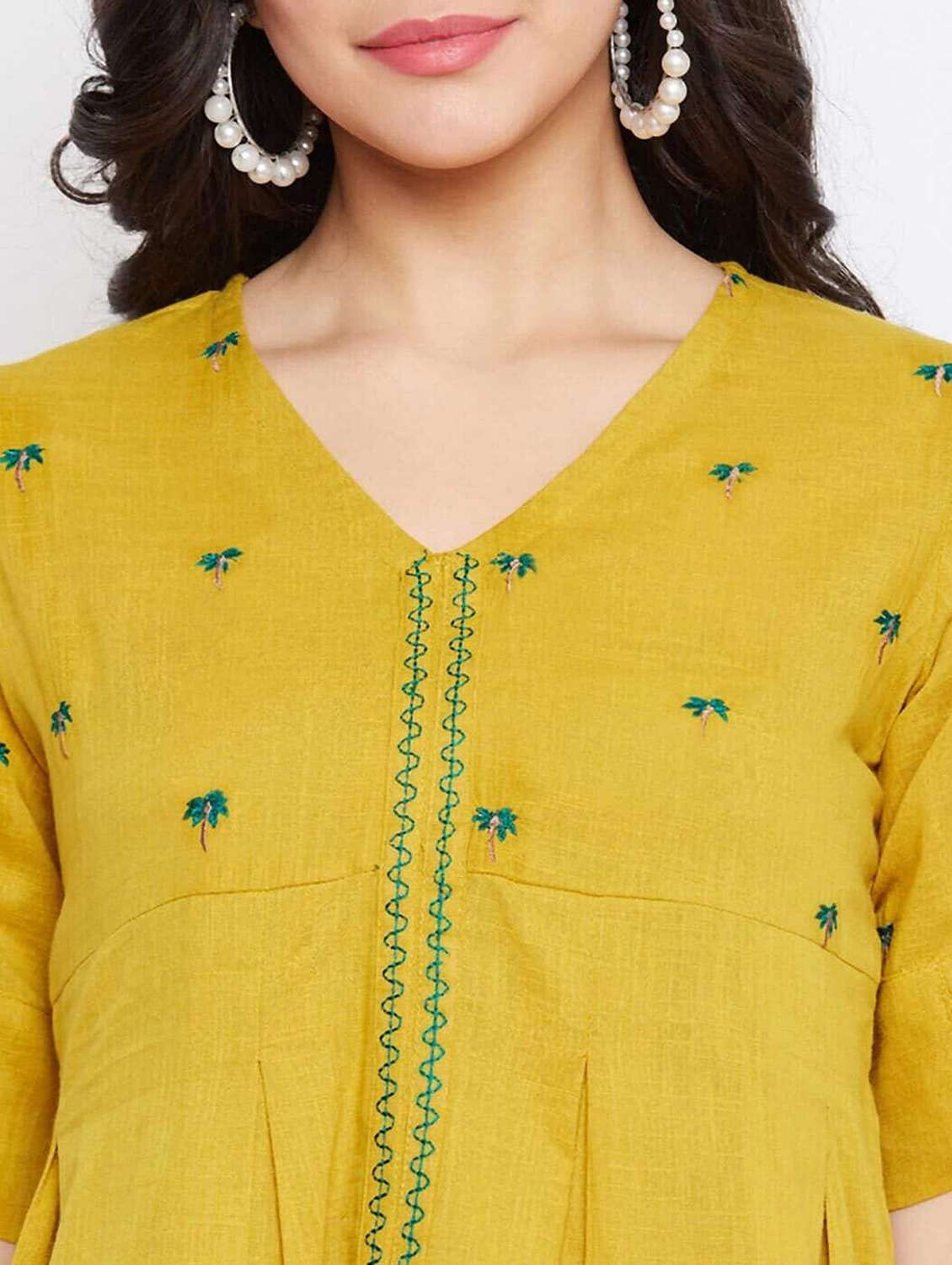women embroidered puff sleeve peplum top - 22076359 - Standard Image - 5