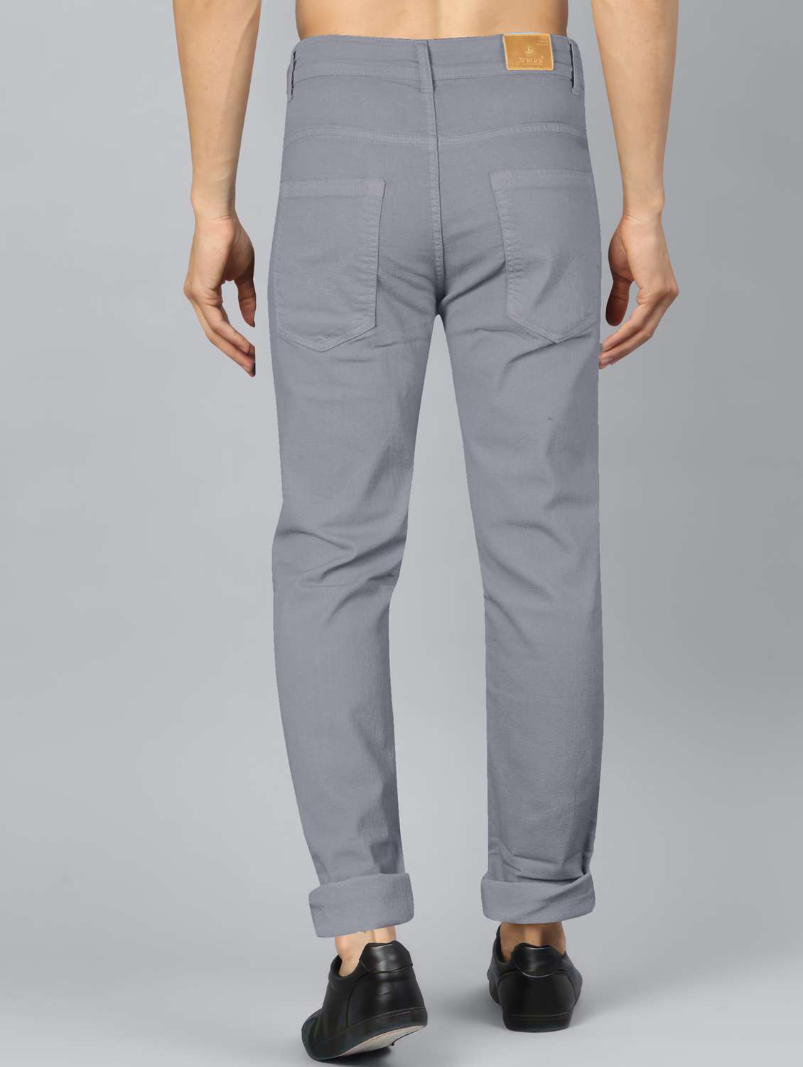 men plain mid rise full length jeans - 22076413 -  Standard Image - 3