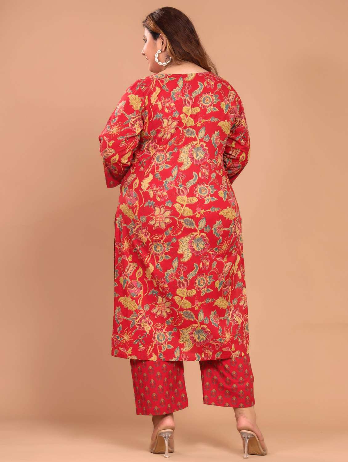 women floral printed three quarter sleeve kurta pant with dupatta set - 22076511 -  Standard Image - 3
