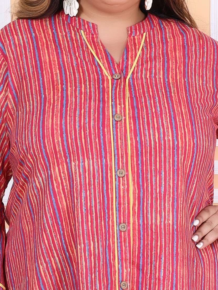 women plus size printed long sleeve a-line dress - 22076718 -  Standard Image - 3