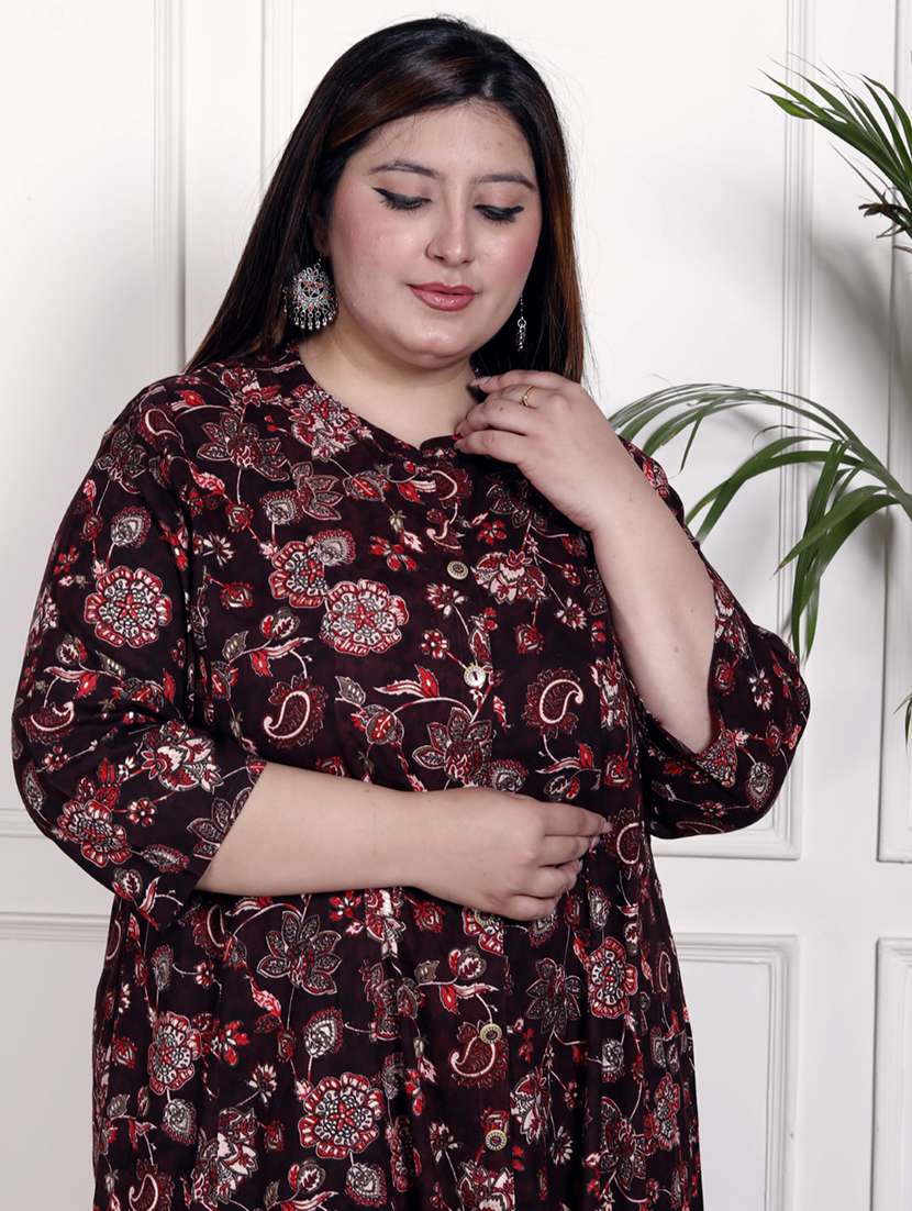 purple cotton blend gown dress - 22076797 -  Standard Image - 3