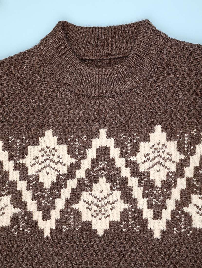 boys self design long sleeve sweater - 22077322 -  Standard Image - 3