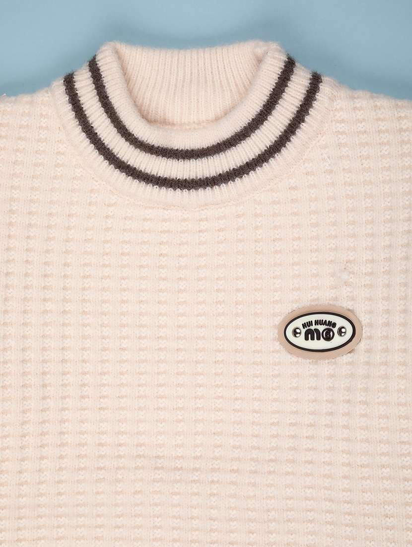 boys self design long sleeve sweater - 22077323 -  Standard Image - 3