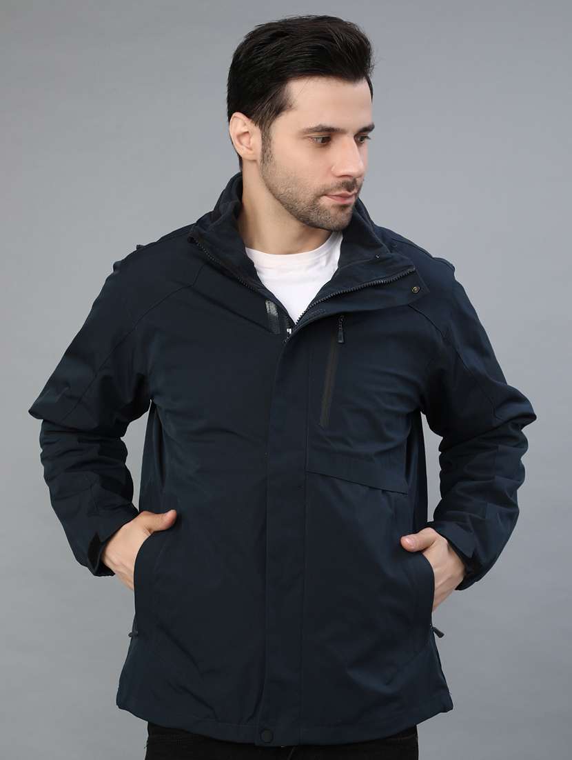 men solid long sleeve lightweight bomber jacket - 22077600 -  Standard Image - 3