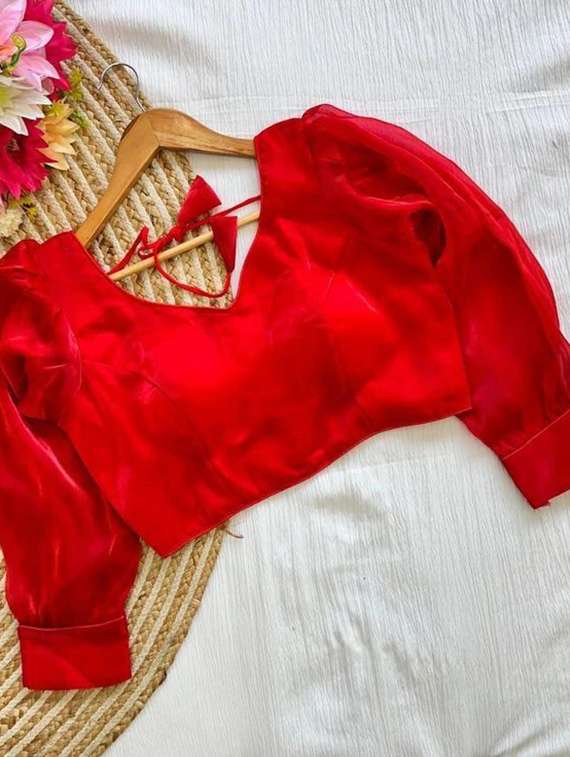 women solid long sleeve stitched blouse - 22078232 -  Standard Image - 3