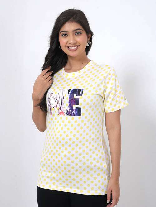 women printed round neck t-shirt - 22078256 -  Standard Image - 0