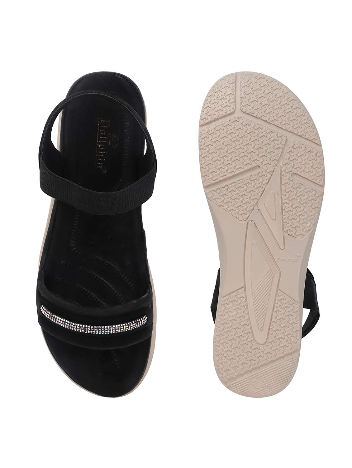women solid back strap wedges - 22078277 - Standard Image - 3