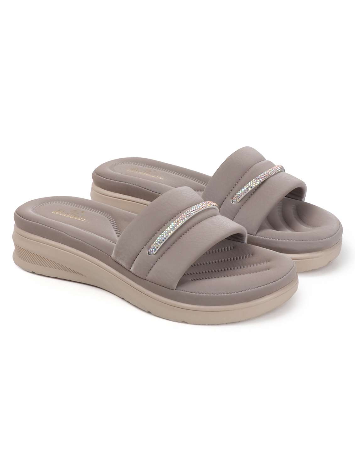 women grey slip on wedge - 22078281 - Standard Image - 3
