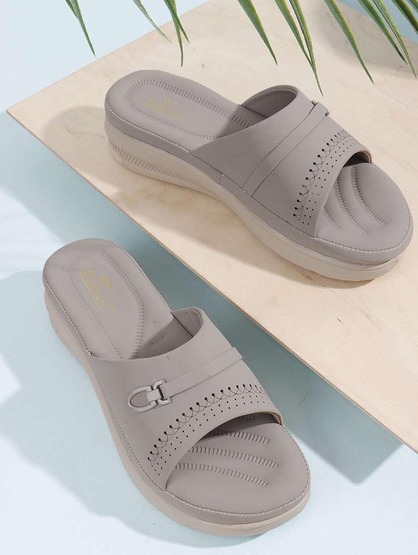 women grey slip on wedge - 22078287 -  Zoom Image - 0