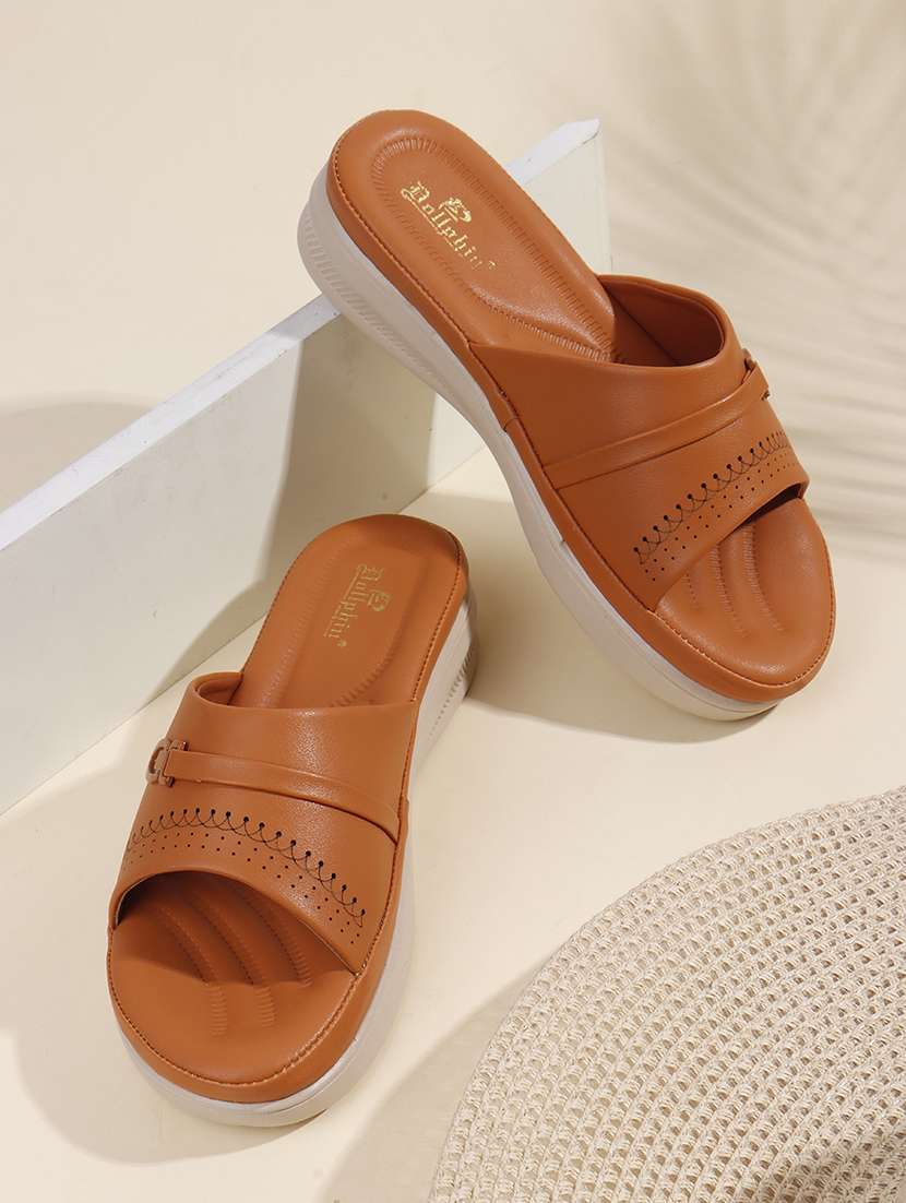 women tan slip on wedge - 22078288 -  Zoom Image - 0