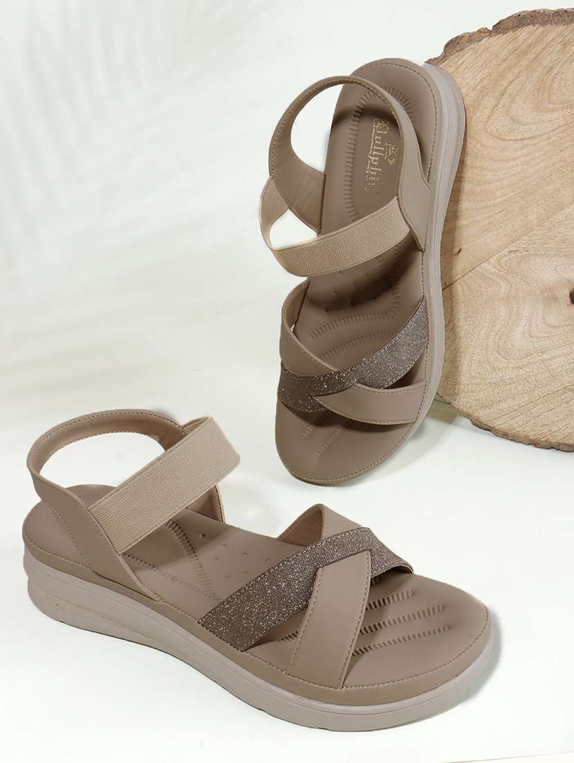 women solid back strap wedge - 22078289 -  Zoom Image - 0