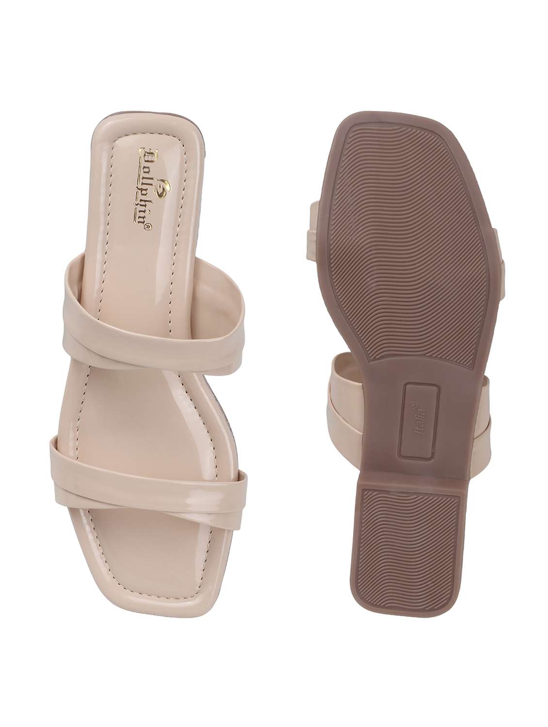 women solid slip on flats - 22078297 - Standard Image - 3