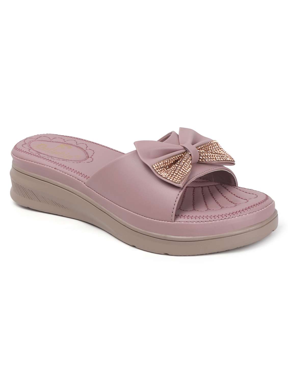 women taupe slip on wedge - 22078300 - Standard Image - 3