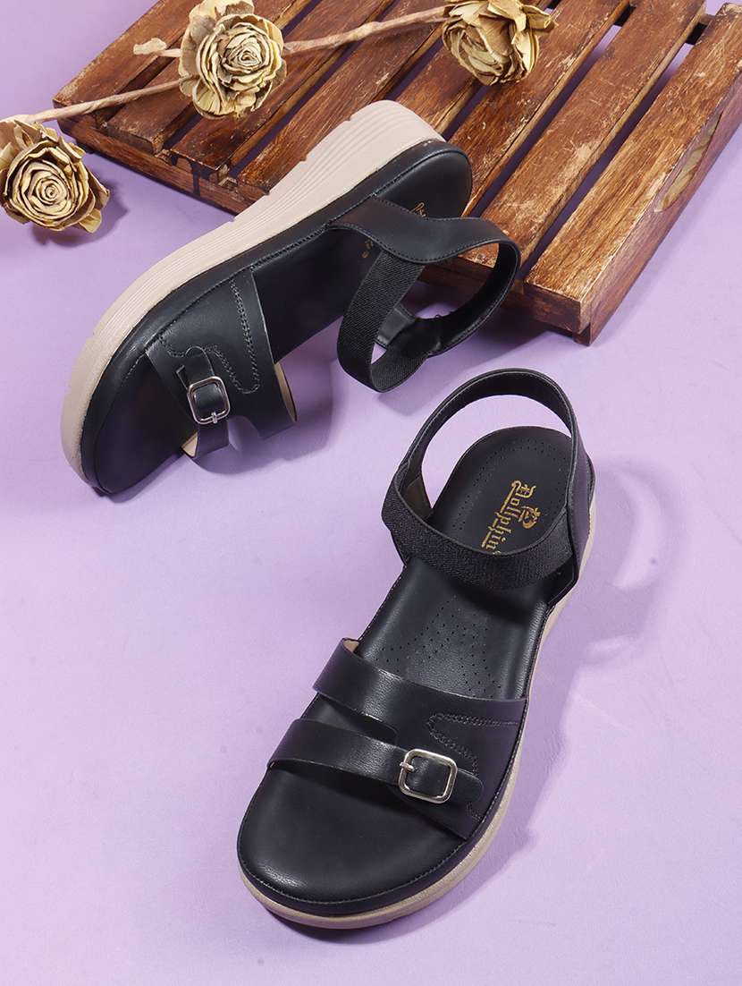 women solid back strap wedge - 22078308 -  Zoom Image - 0