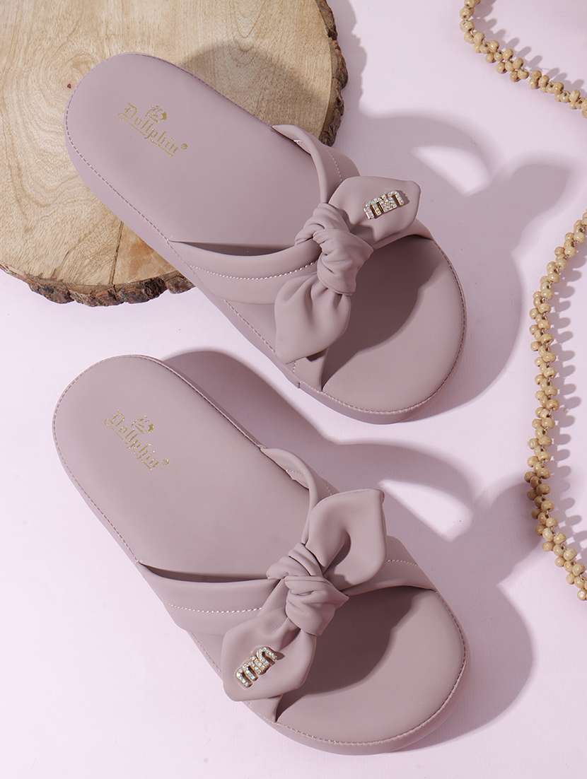 women solid slip on wedges