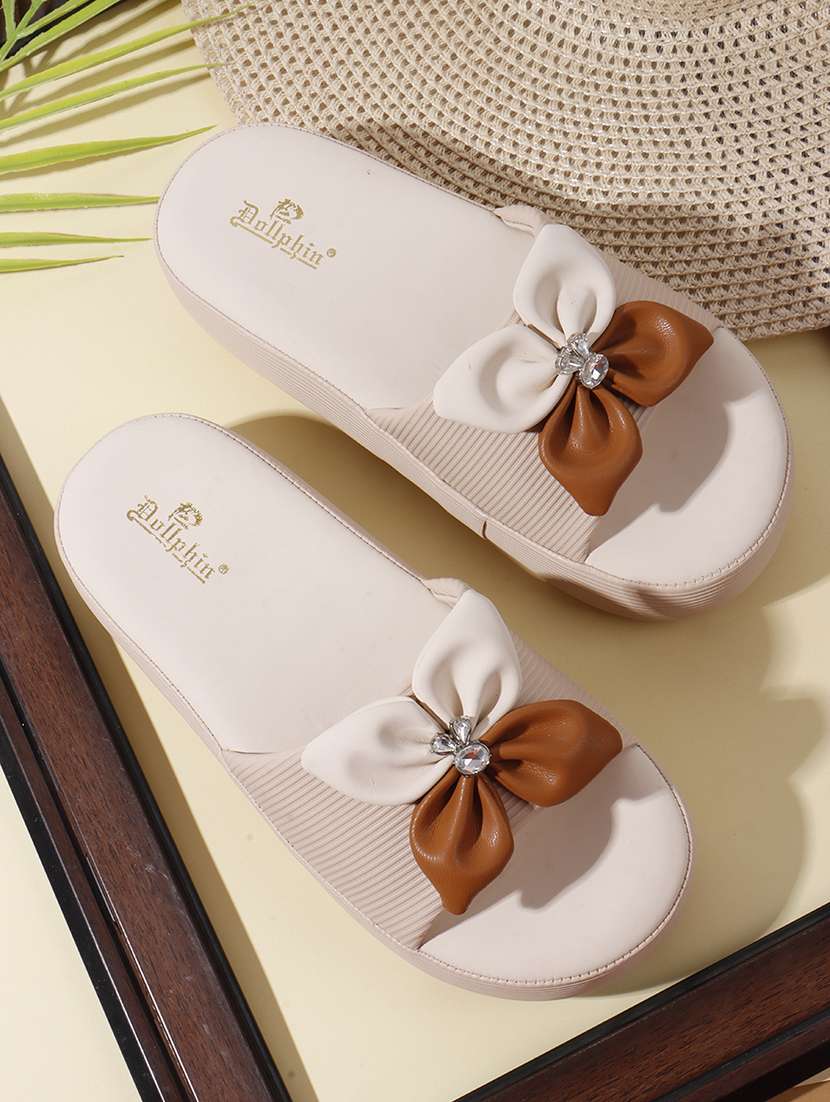 women solid slip on wedges - 22078317 - Zoom Image - 0