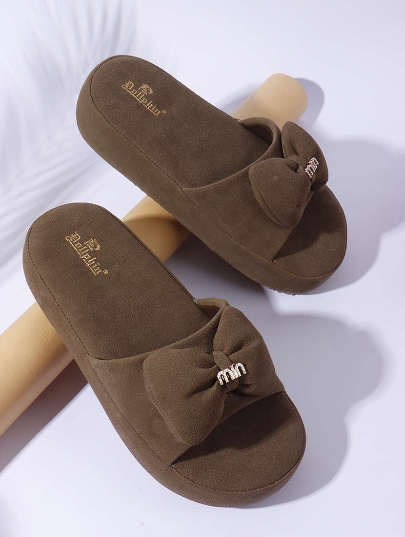 women solid slip on wedges - 22078326 -  Zoom Image - 0