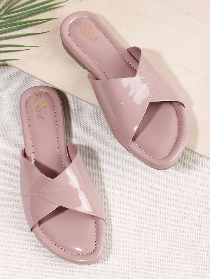 women mauve solid slip on sandal - 22078334 -  Zoom Image - 0