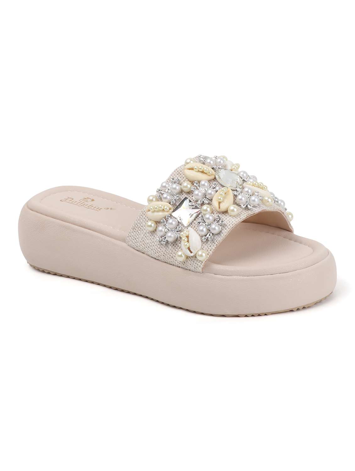 women embellished slip on wedge - 22078348 - Standard Image - 3