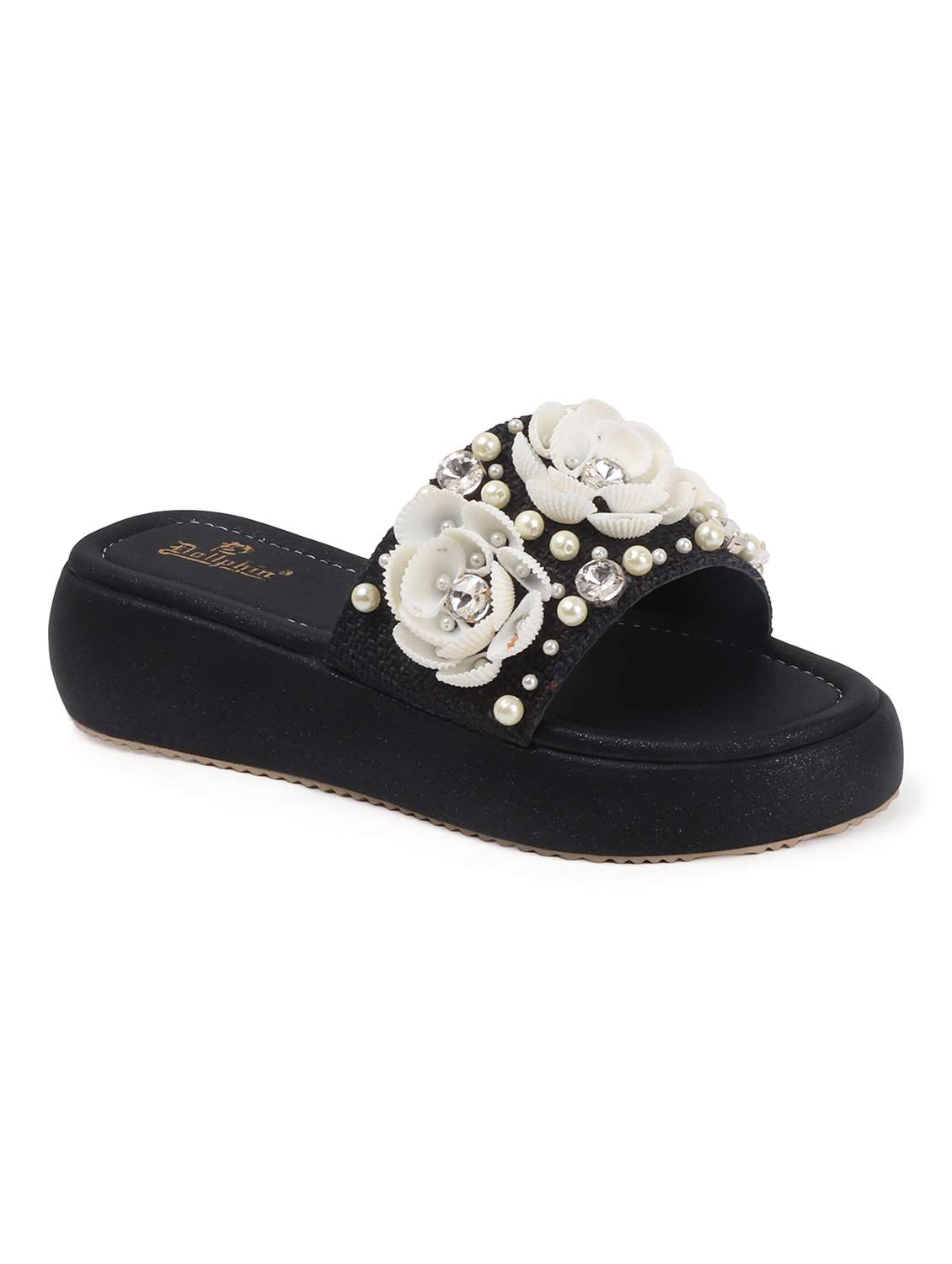 women embellished slip on wedge - 22078350 - Standard Image - 3