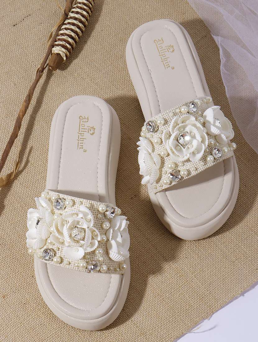 women embellished slip on wedge - 22078351 - Zoom Image - 0
