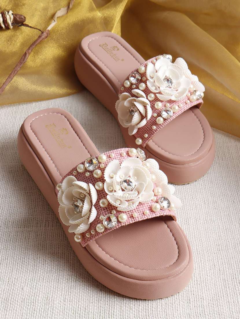 women embellished slip on wedge - 22078352 - Zoom Image - 0