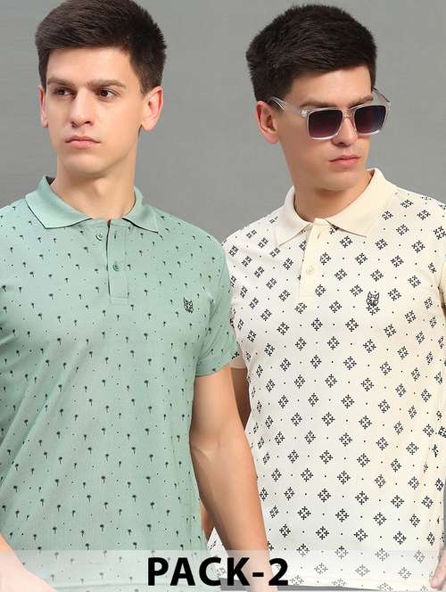 men pack of 2 short sleeve regular fit polo t-shirt - 22078388 -  Standard Image - 0