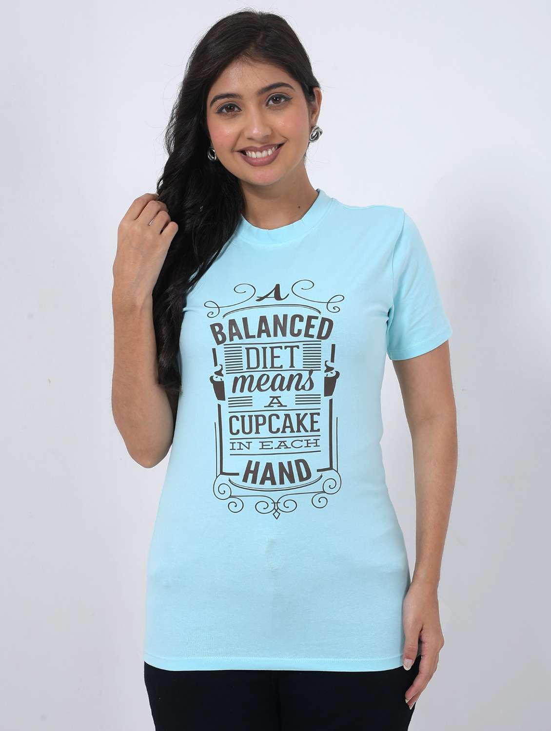 women printed short sleeve regular fit t-shirt - 22078449 - Zoom Image - 0