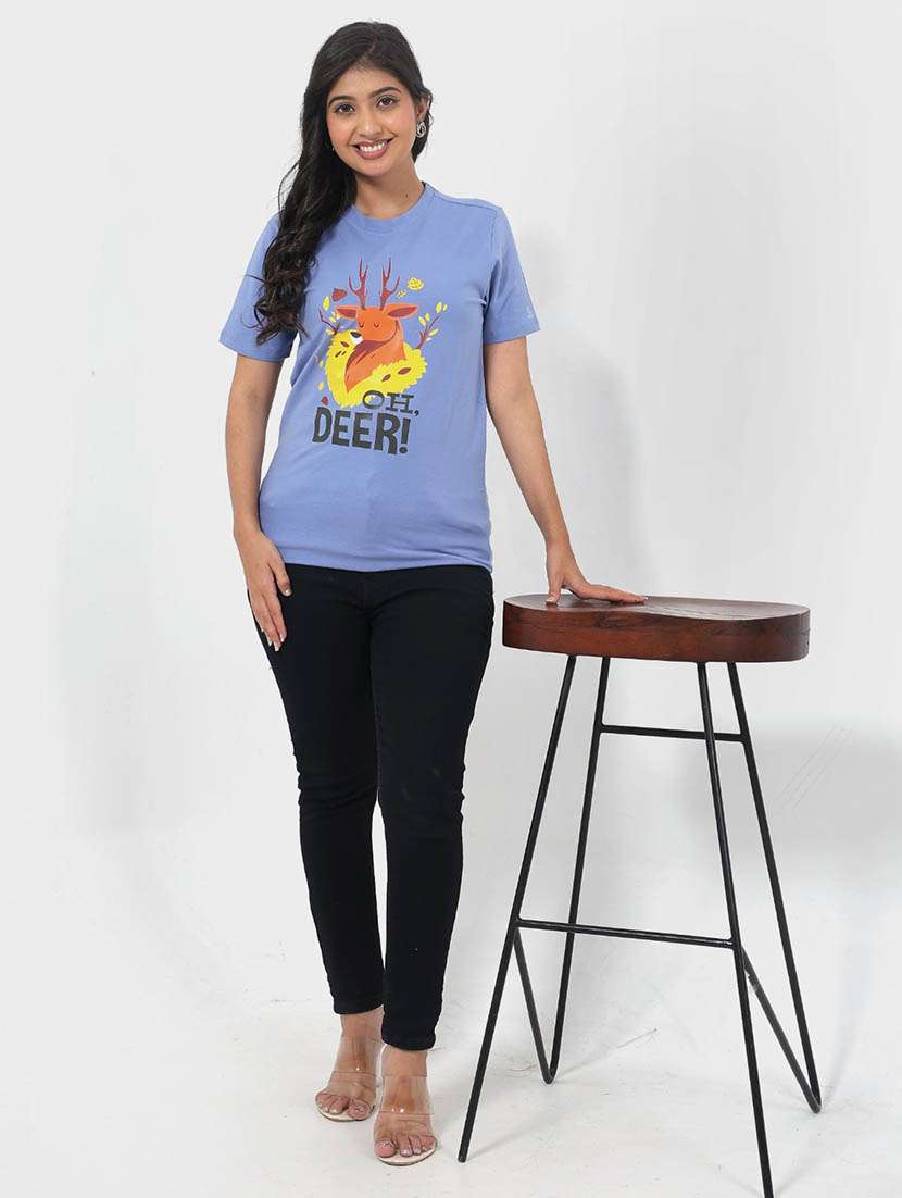Women Printed Short Sleeve Regular T-shirt - 22078453 -  Standard Image - 3