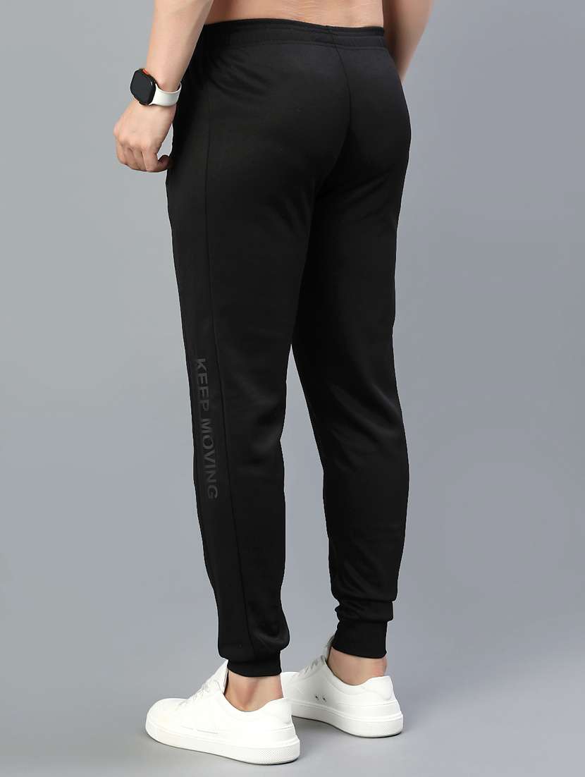 men solid mid rise regular fit jogger - 22078953 -  Standard Image - 3