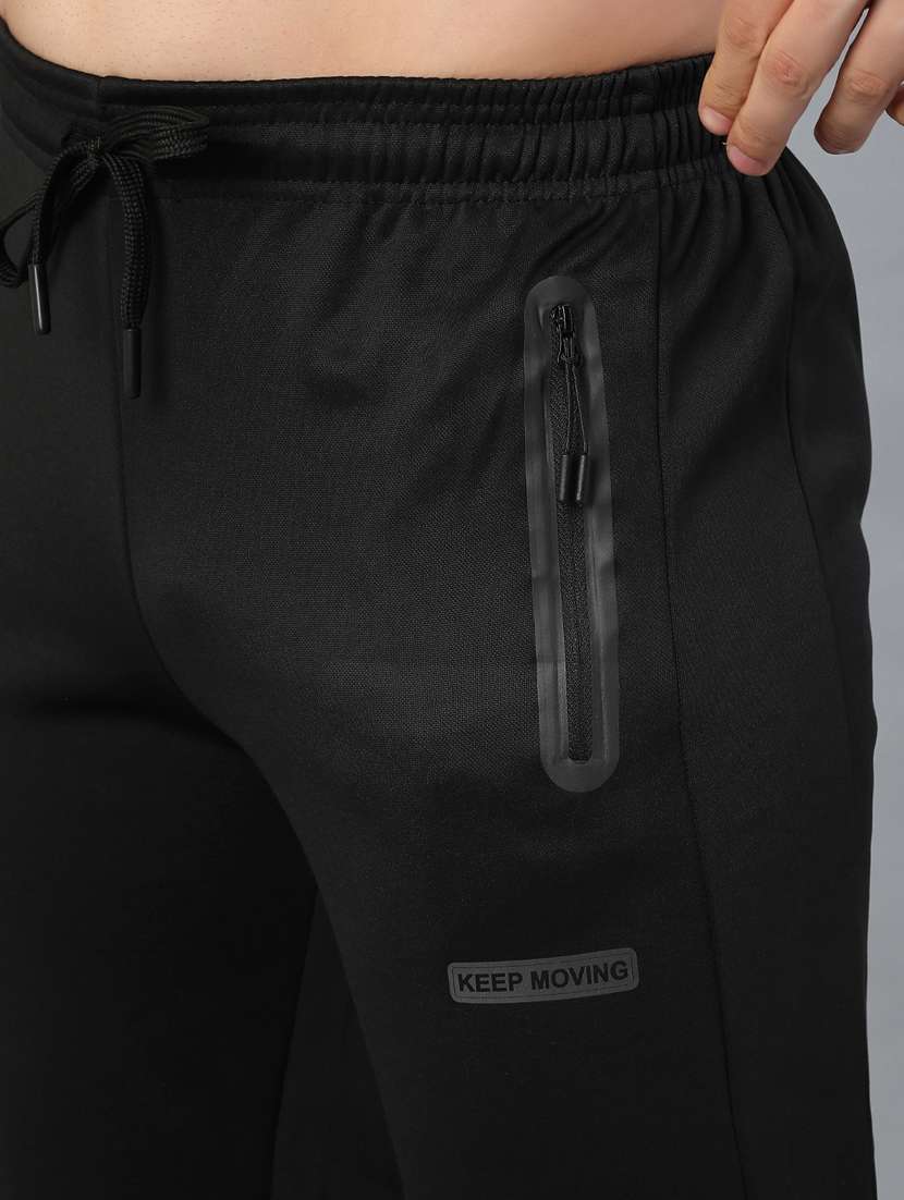 men solid mid rise regular fit jogger - 22078953 -  Standard Image - 5