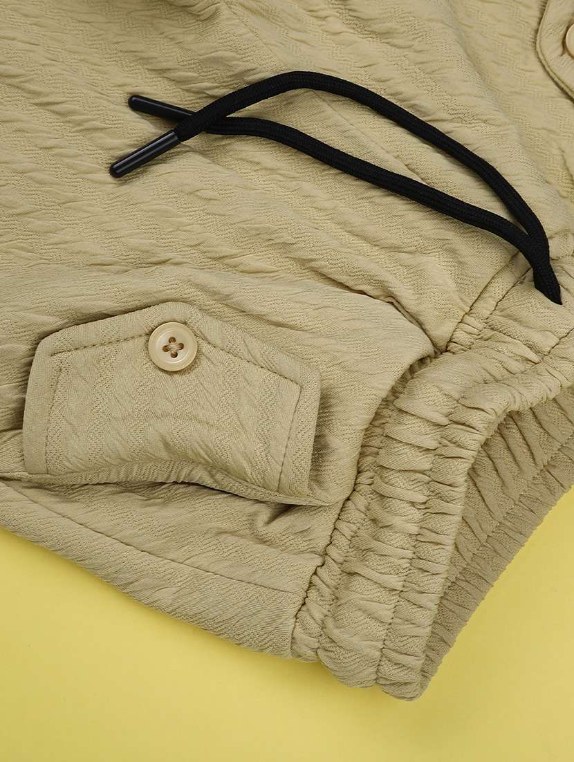 girls self design mid rise cargo - 22078954 -  Standard Image - 3