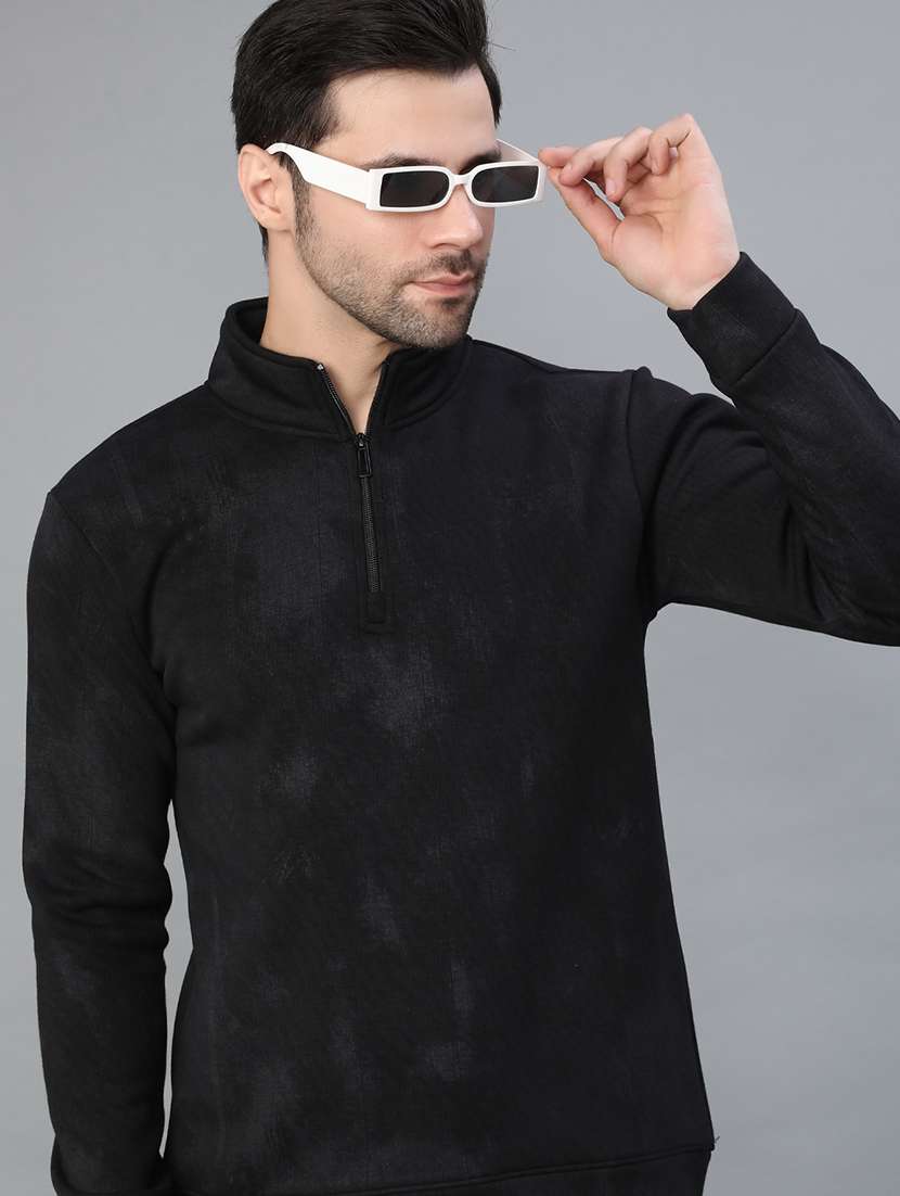 men printed long sleeve regular fit sweatshirt