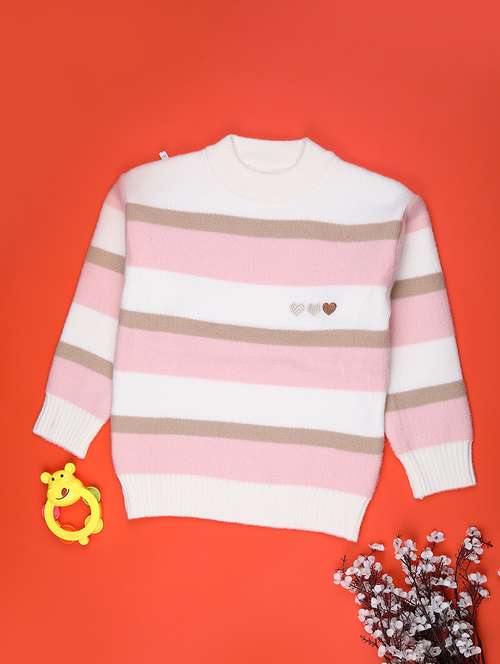 girls self designed long sleeve sweater - 22079074 -  Standard Image - 0