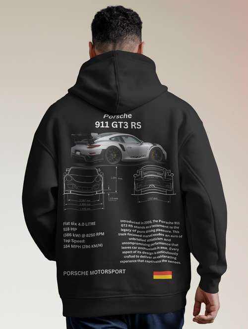 men front & back print long sleeve hooded sweatshirt - 22079122 -  Standard Image - 0