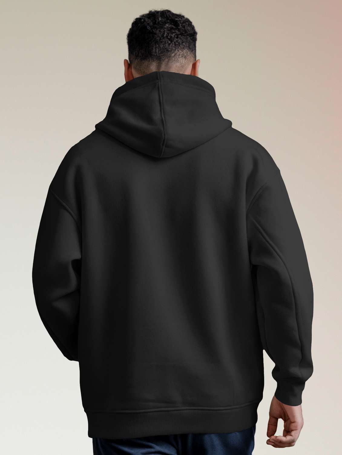 men front print long sleeve hooded sweatshirt - 22079125 -  Standard Image - 3